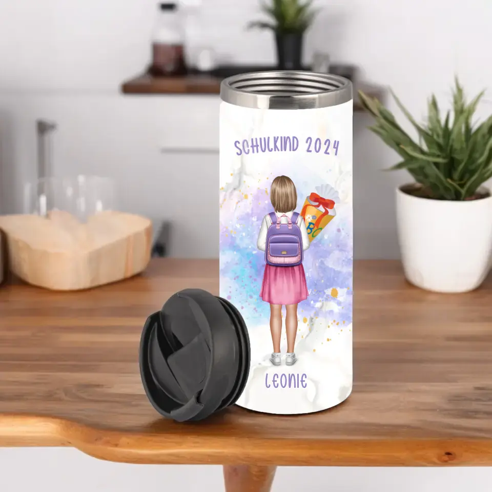 1-2 Kinder (Junge & Mädchen) Schulkind Tasse / Thermobecher