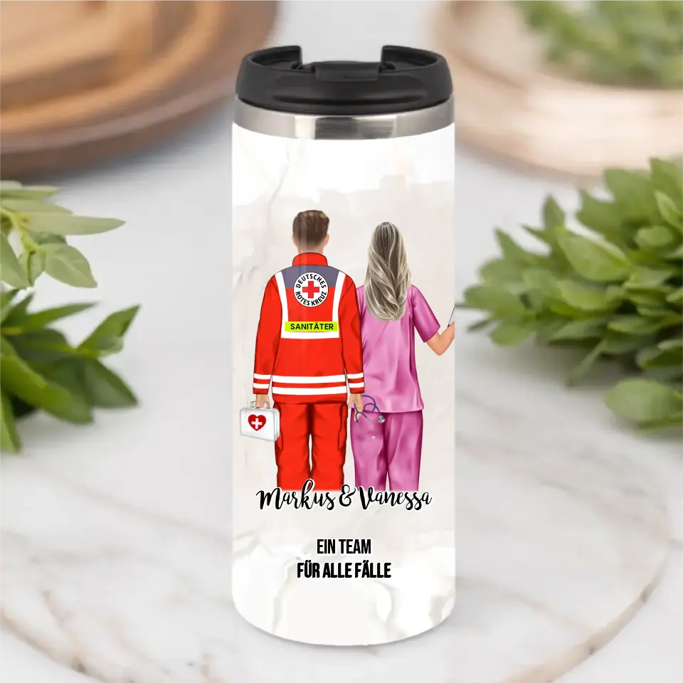 Sanitäter & Krankenschwester Tasse / Thermobecher