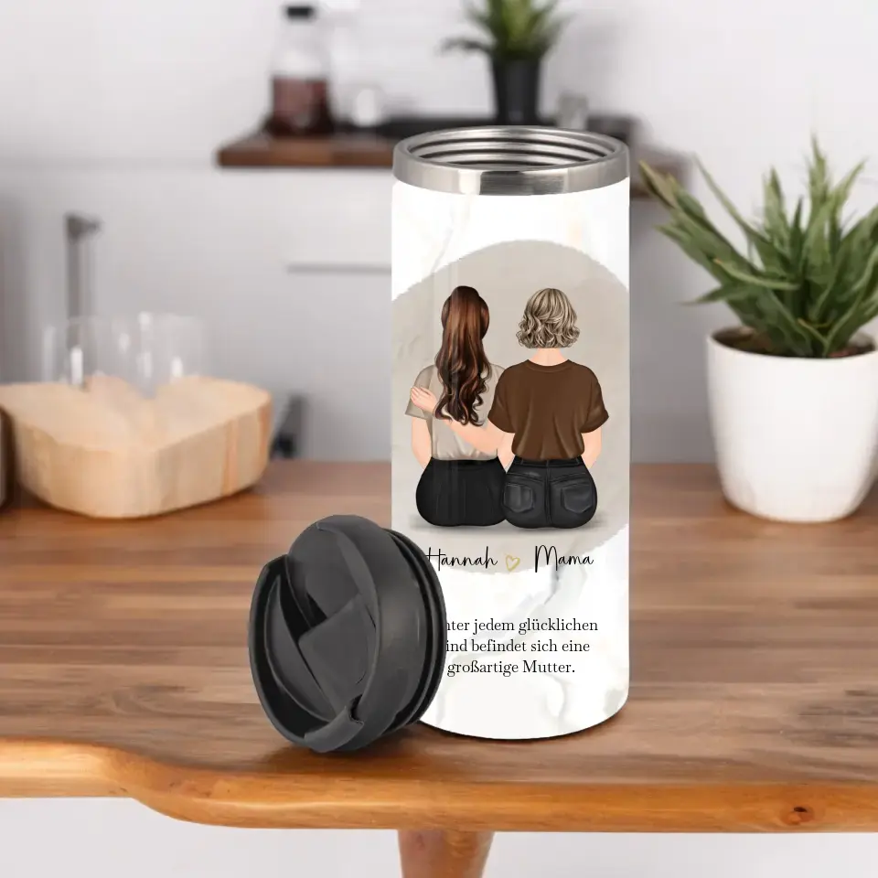 Mutter & 1-2 Töchter Tasse / Thermobecher