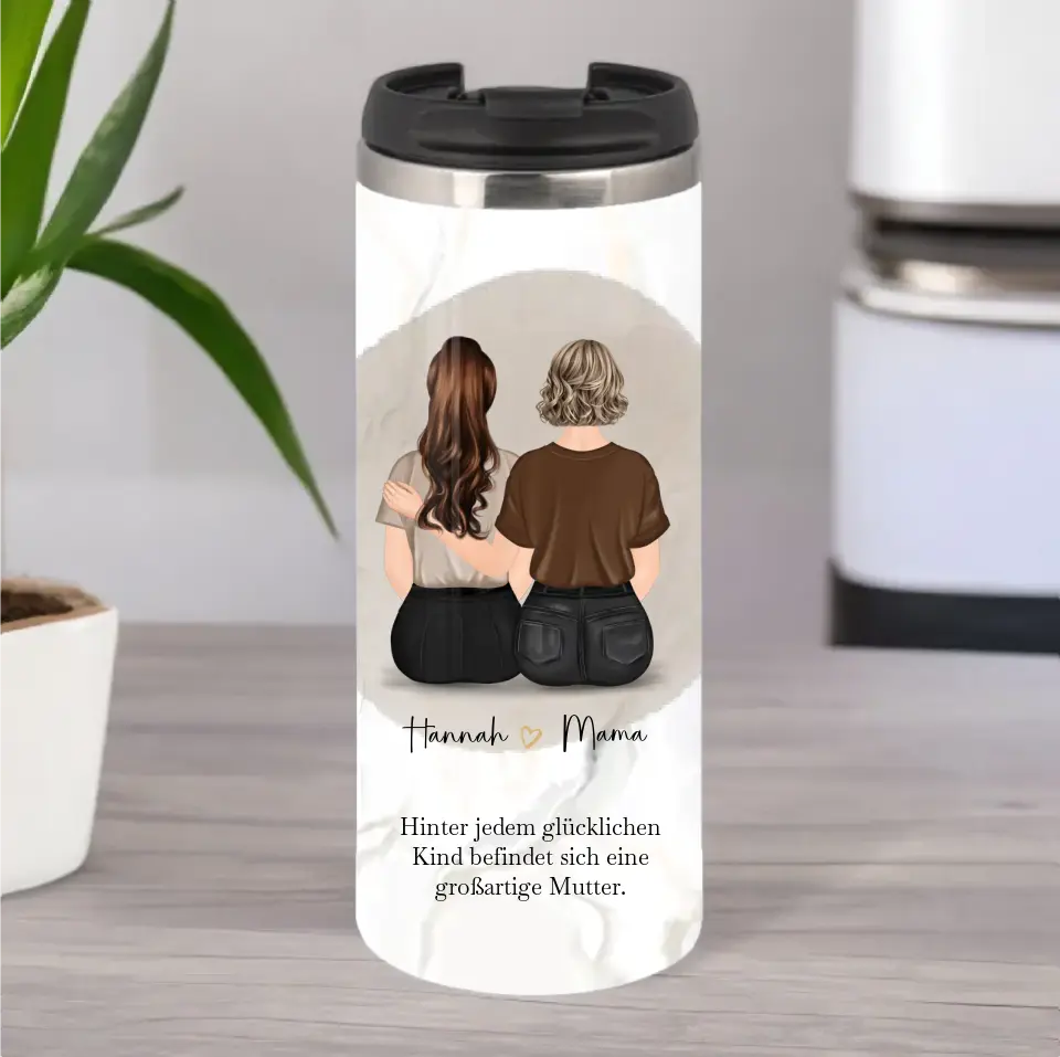 Mutter & 1-2 Töchter Tasse / Thermobecher