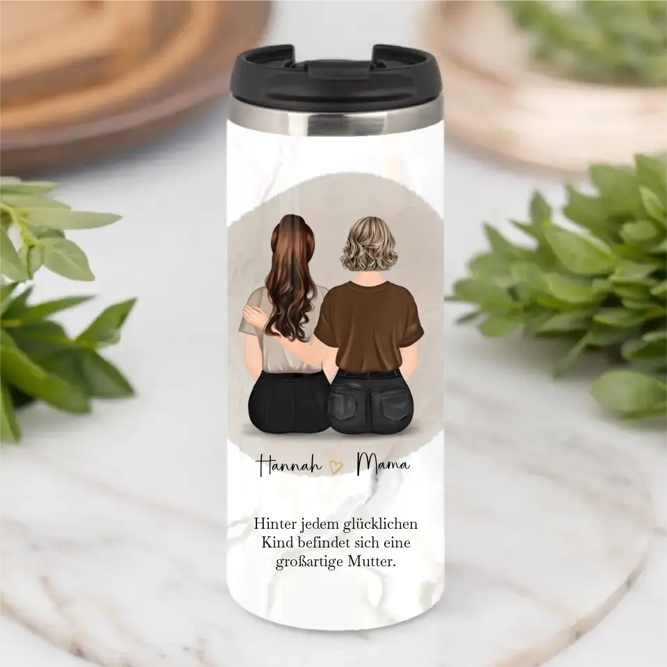 Mutter & 1-2 Töchter Tasse / Thermobecher