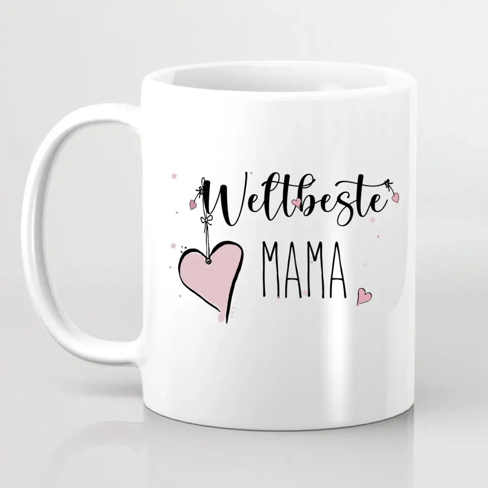 Mama mit Sohn & 1-2 Töchter Tasse / Thermobecher