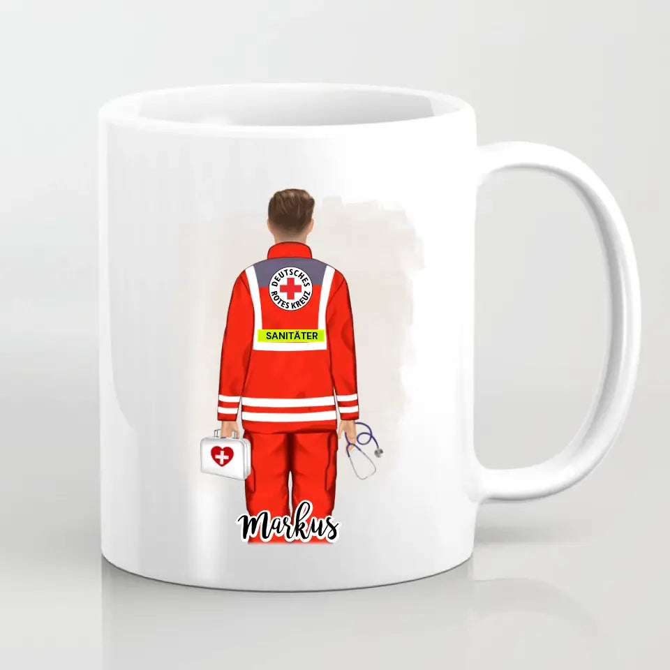 1-2 Sanitäter Tasse / Thermobecher