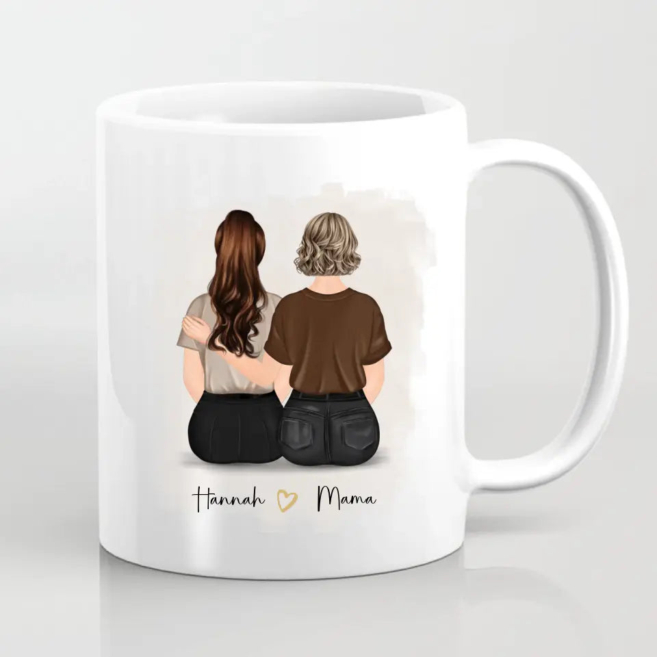 Mutter & 1-2 Töchter Tasse / Thermobecher