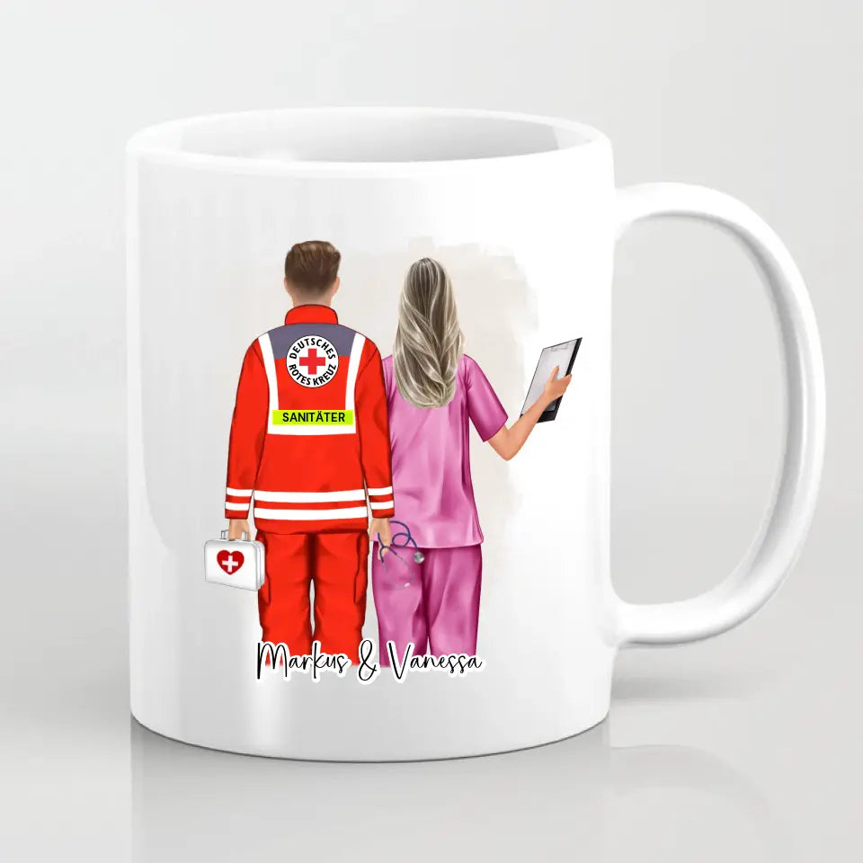 Sanitäter & Krankenschwester Tasse / Thermobecher