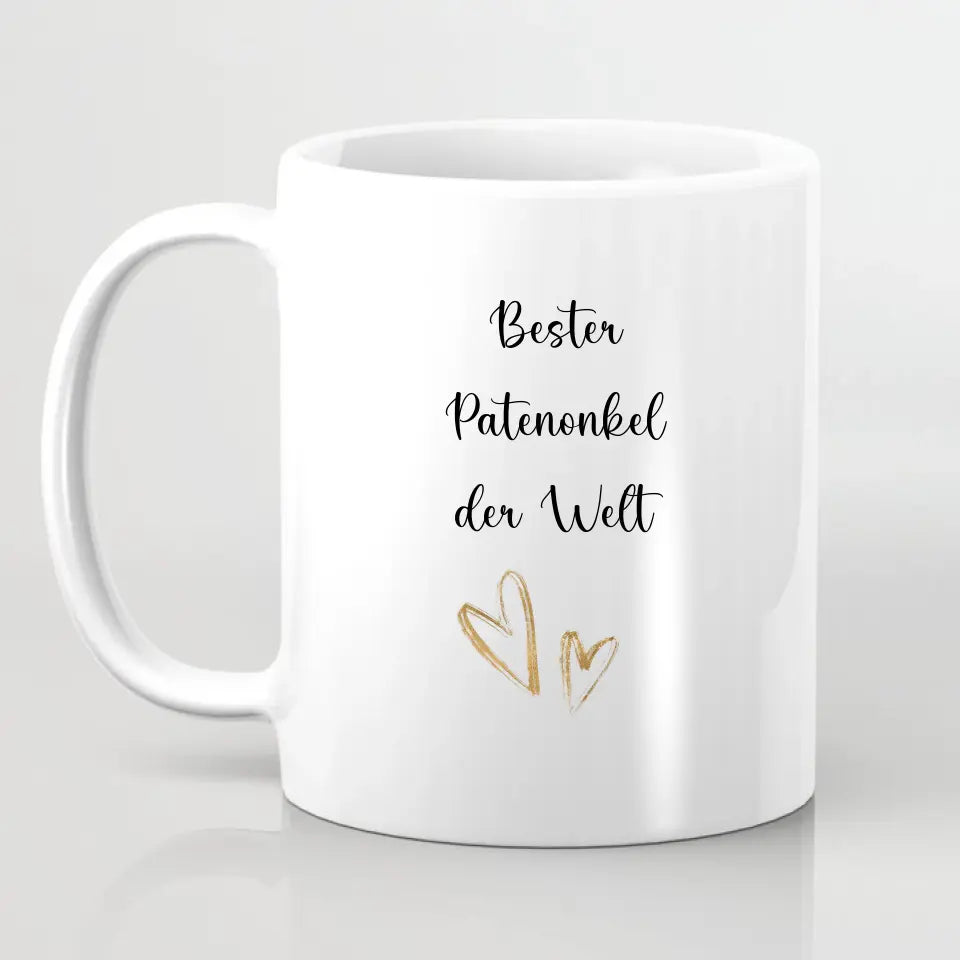 Patenonkel/ Patentante mit Kind Tasse / Thermobecher