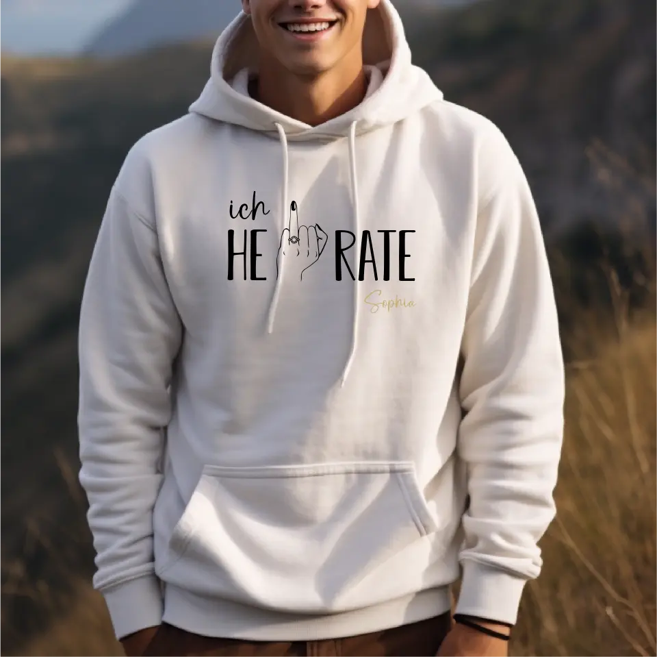 ich heirate - Hoodie
