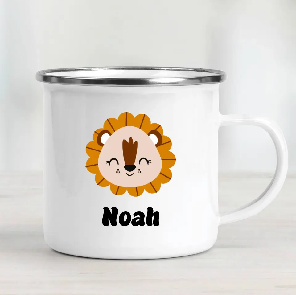 Tierköpfe - Emaille