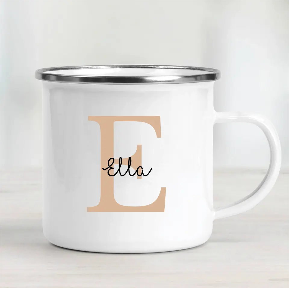 Buchstabe & Name - Emaille