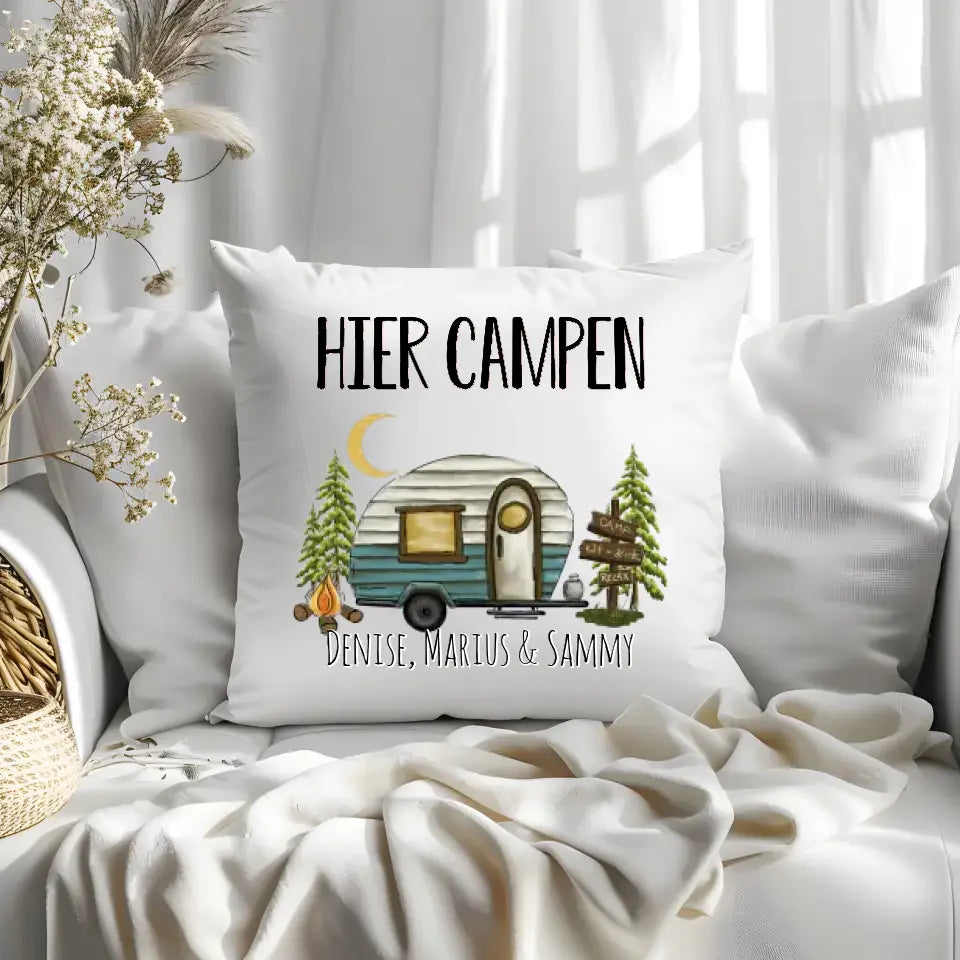 Personalisiertes Kissen für Camper
