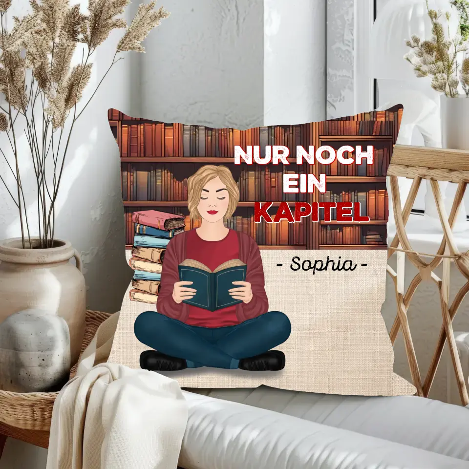 Nur ein Mädchen das Bücher liebt - Kissen