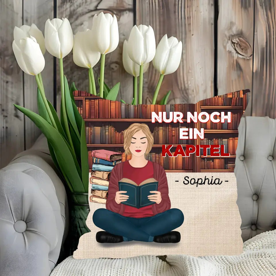 Nur ein Mädchen das Bücher liebt - Kissen