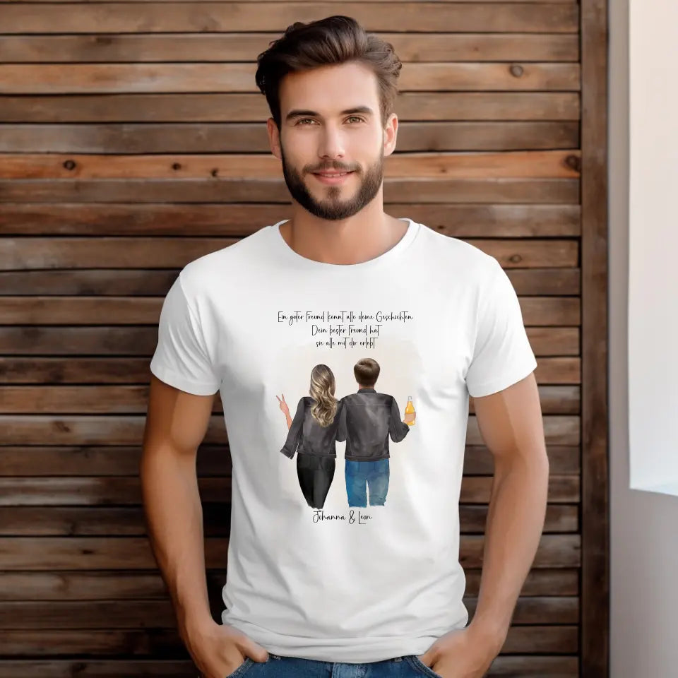 Beste Freundin & Bester Freund T-Shirt