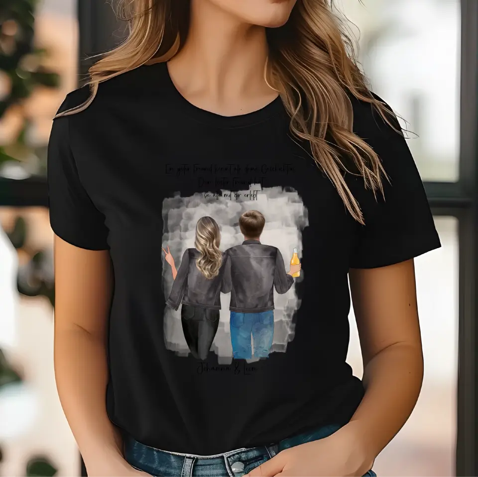 Beste Freundin & Bester Freund T-Shirt