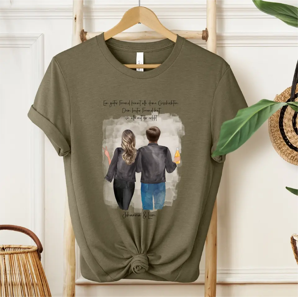 Beste Freundin & Bester Freund T-Shirt