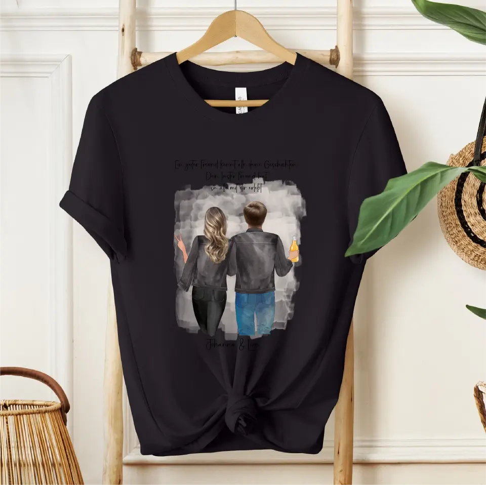 Beste Freundin & Bester Freund T-Shirt