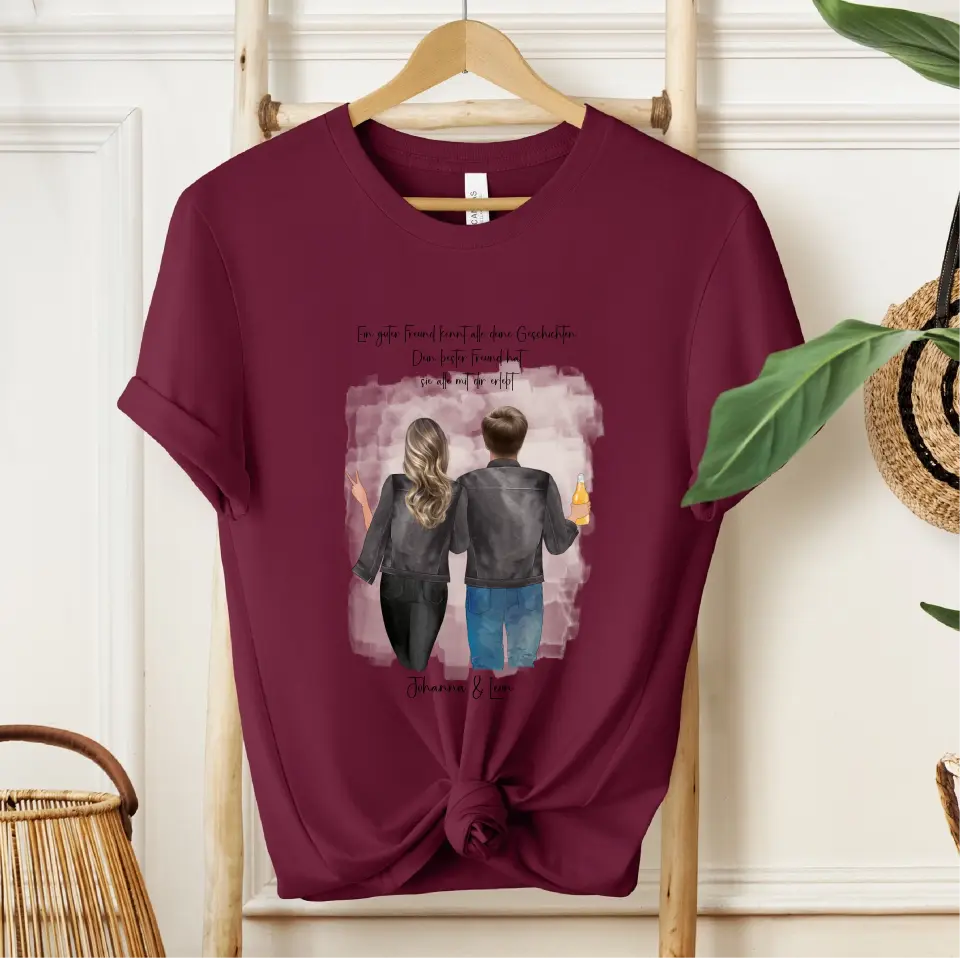 Beste Freundin & Bester Freund T-Shirt