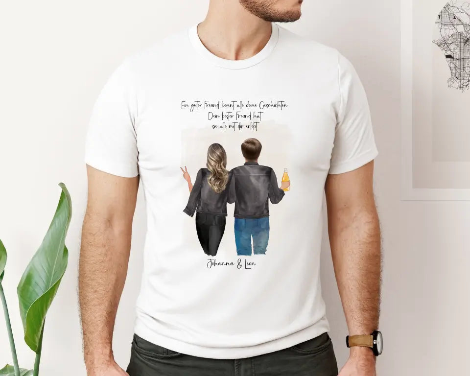Beste Freundin & Bester Freund T-Shirt