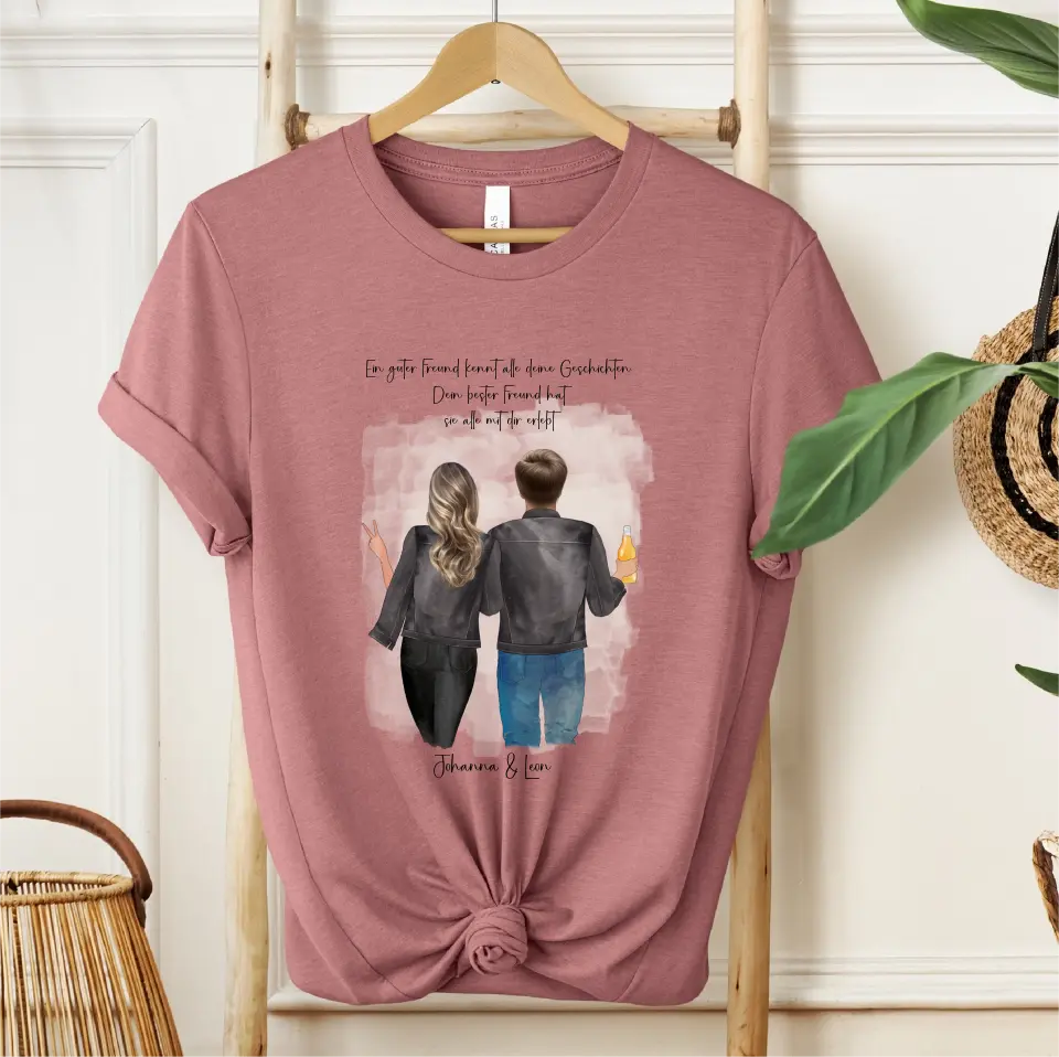 Beste Freundin & Bester Freund T-Shirt