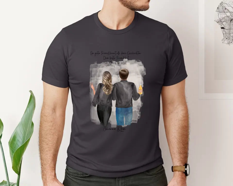 Beste Freundin & Bester Freund T-Shirt