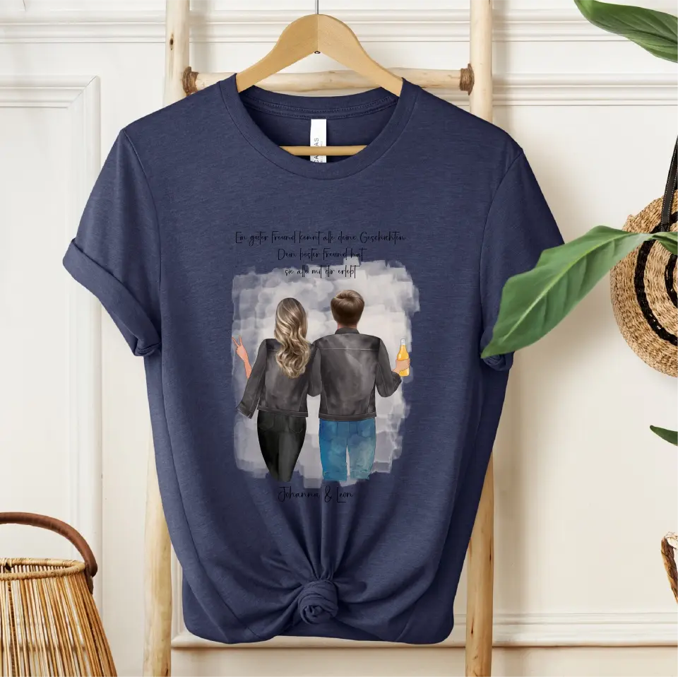 Beste Freundin & Bester Freund T-Shirt