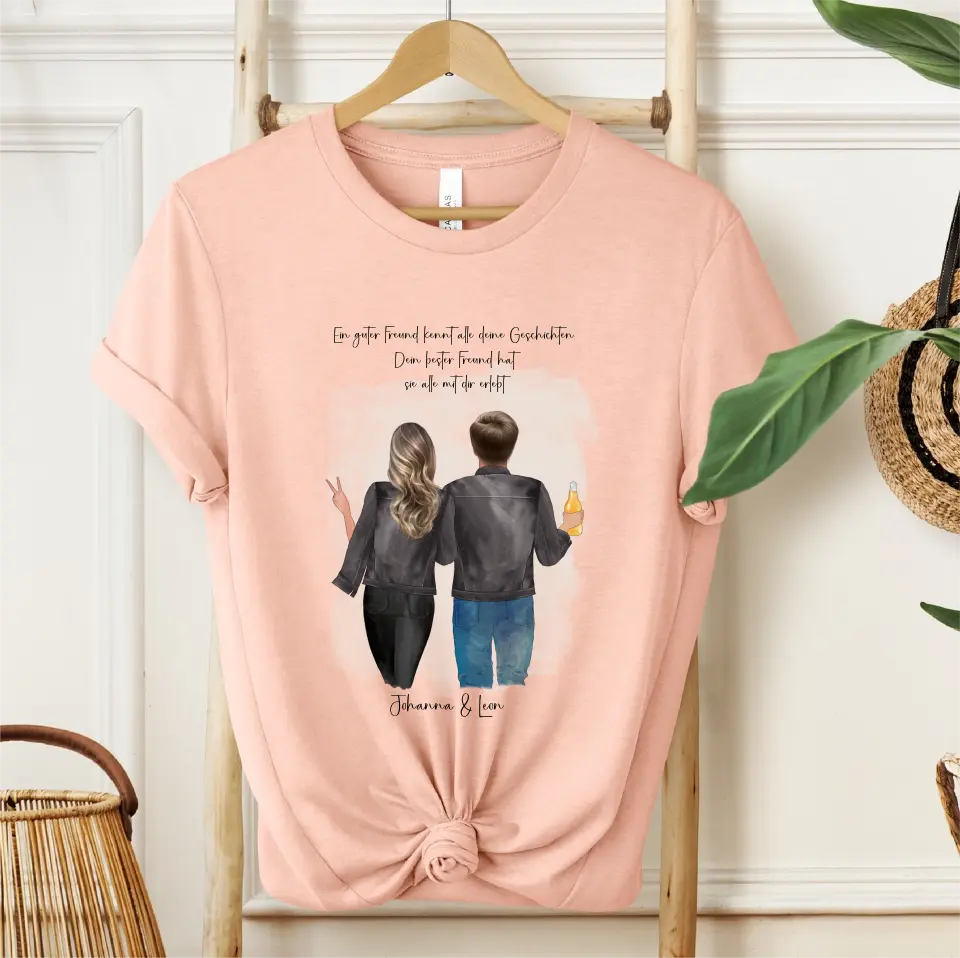 Beste Freundin & Bester Freund T-Shirt