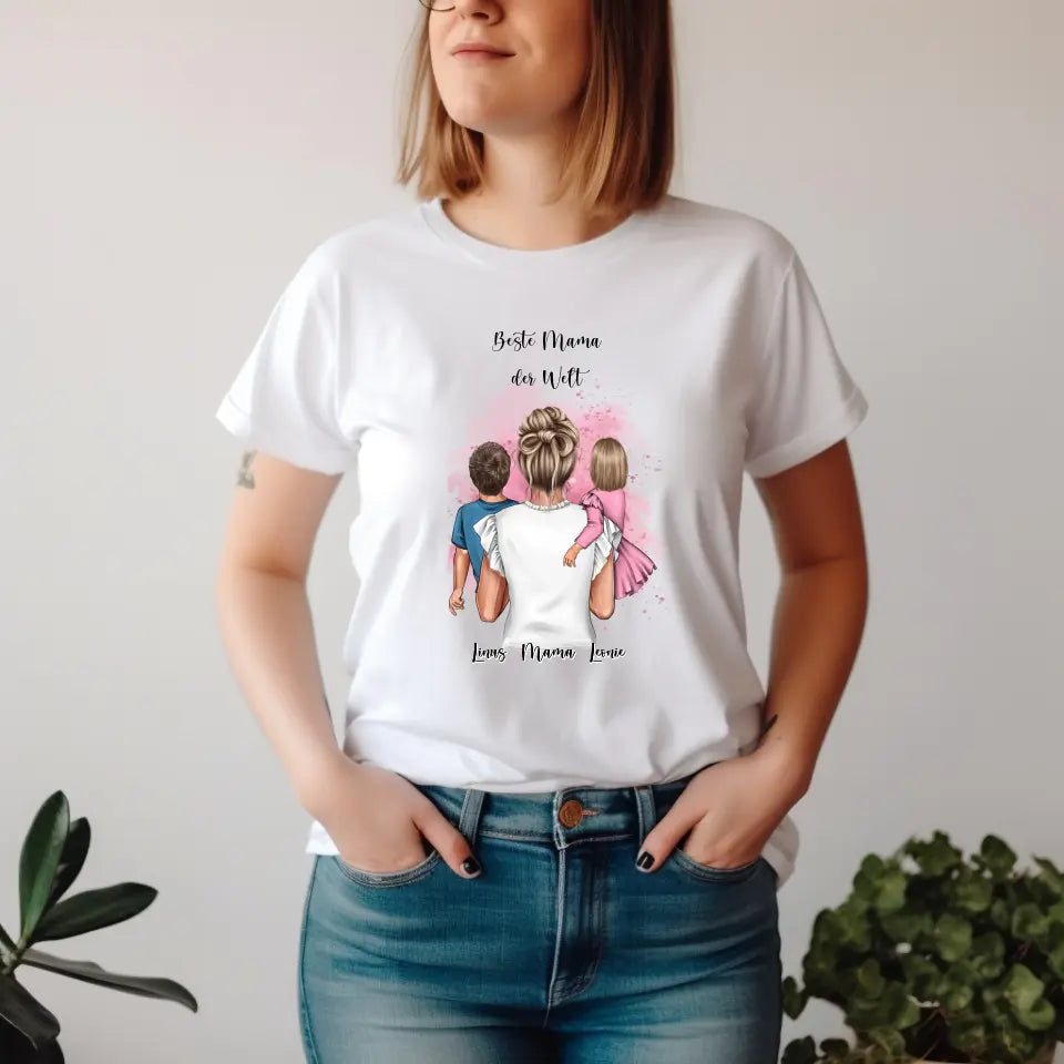 Mama & 1-2 Kinder T-Shirt