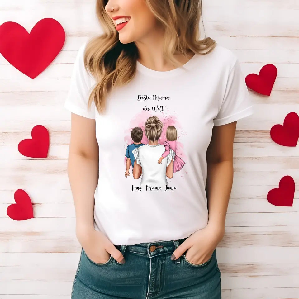 Mama & 1-2 Kinder T-Shirt
