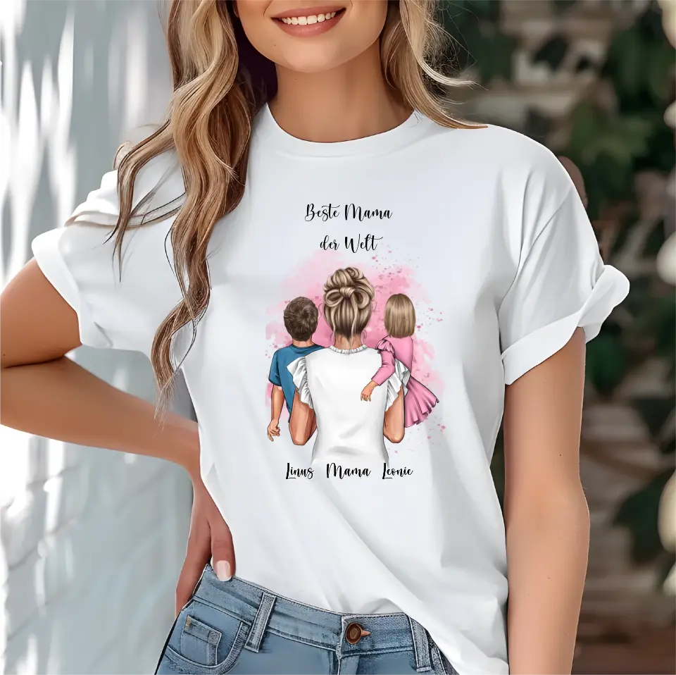 Mama & 1-2 Kinder T-Shirt