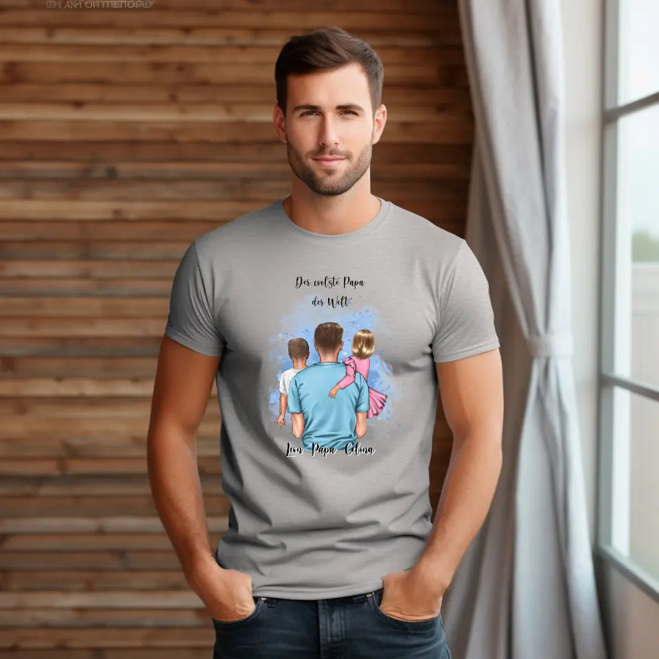 Papa & 1-2 Kinder T-Shirt
