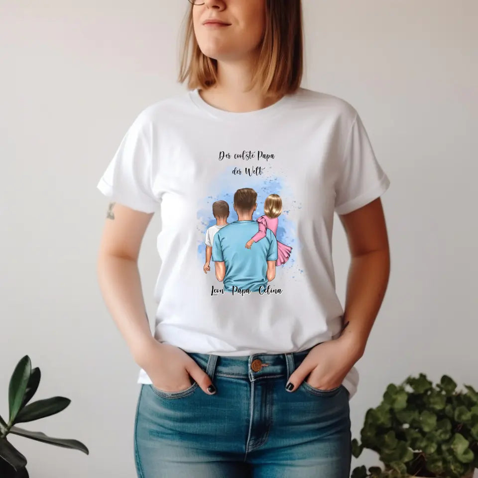 Papa & 1-2 Kinder T-Shirt