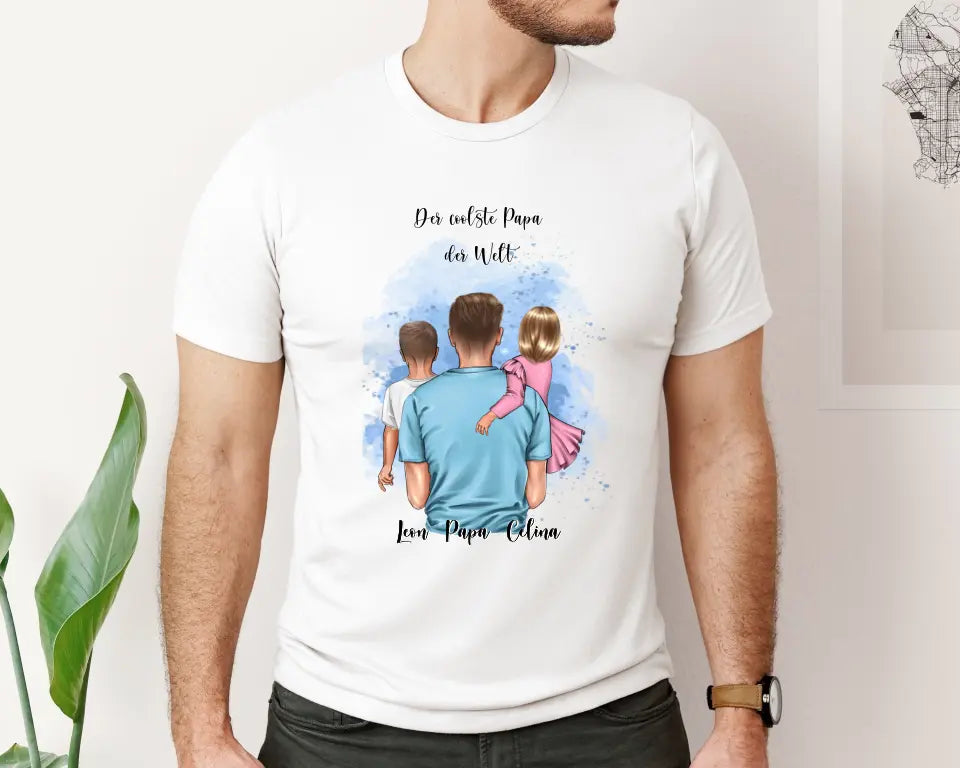 Papa & 1-2 Kinder T-Shirt