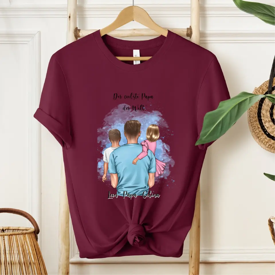 Papa & 1-2 Kinder T-Shirt