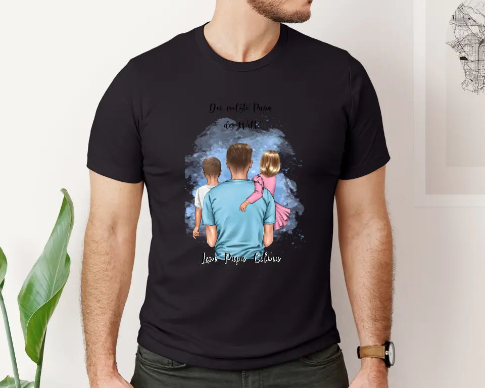 Papa & 1-2 Kinder T-Shirt
