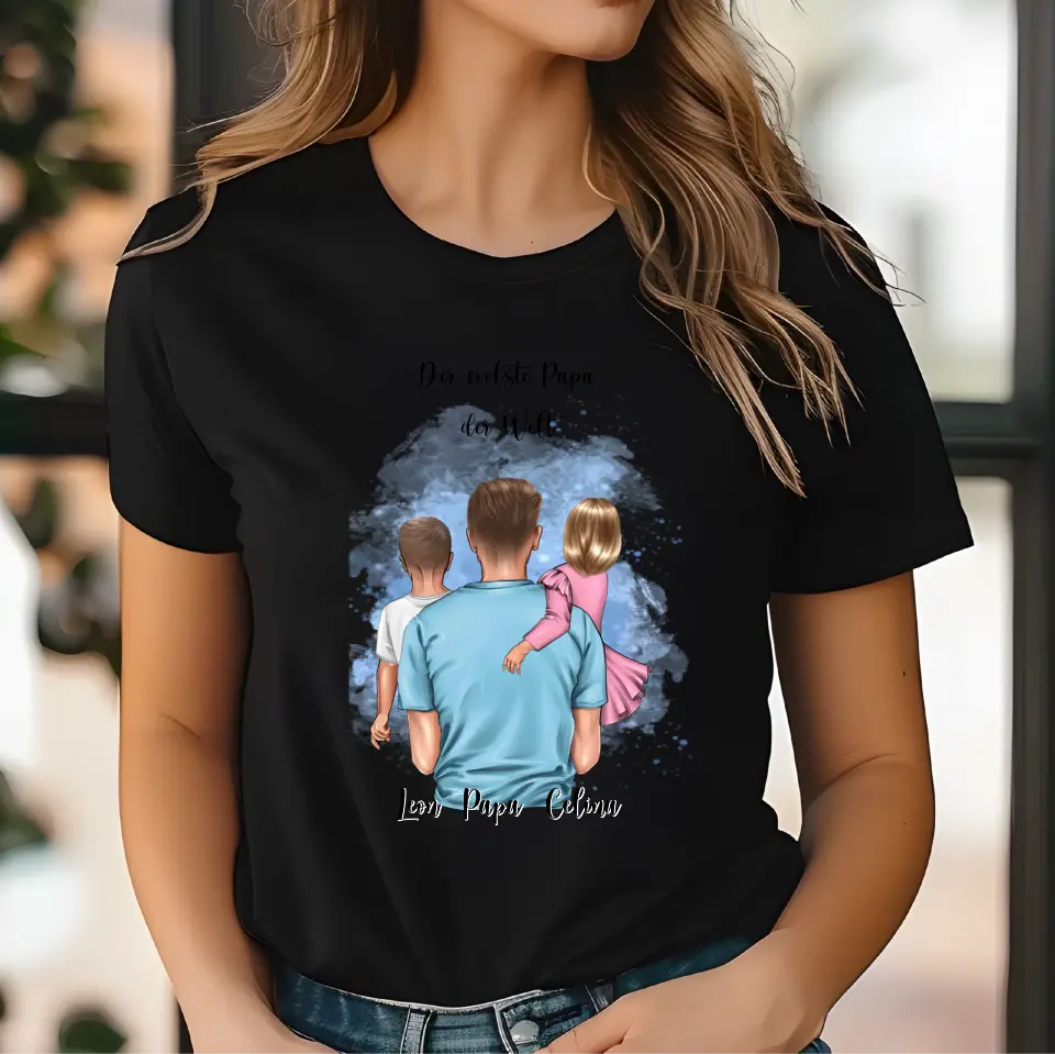 Papa & 1-2 Kinder T-Shirt
