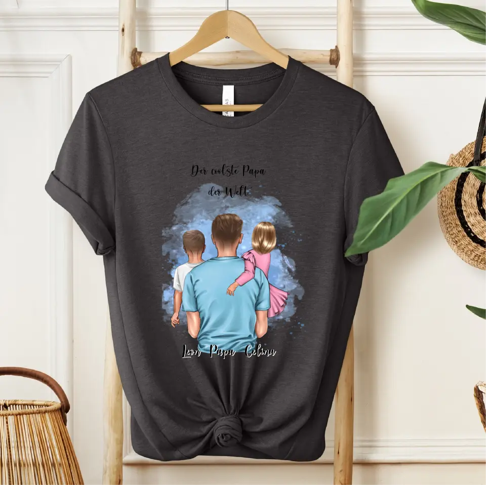 Papa & 1-2 Kinder T-Shirt