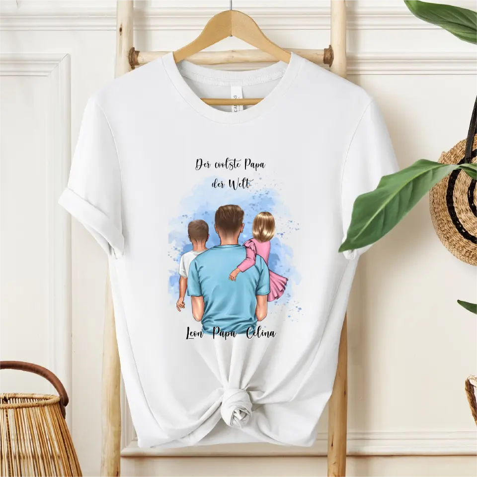 Papa & 1-2 Kinder T-Shirt
