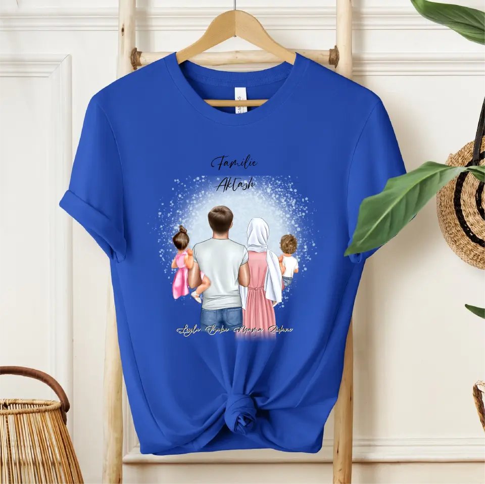 Papa Mama & 1-2 Babys T-Shirt (Haare & Hijab)