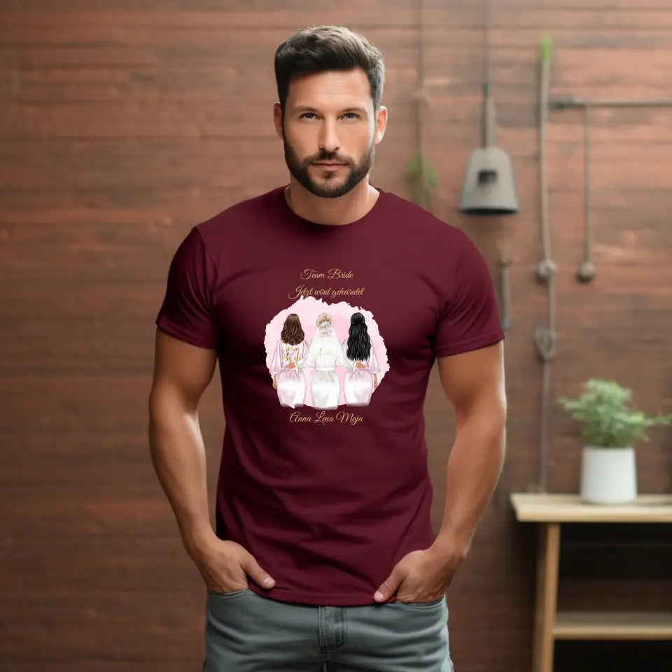 Braut & Freundinnen T-Shirt (2-5 Personen)