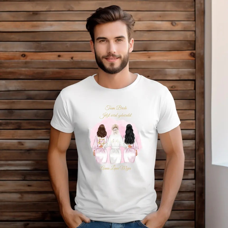 Braut & Freundinnen T-Shirt (2-5 Personen)