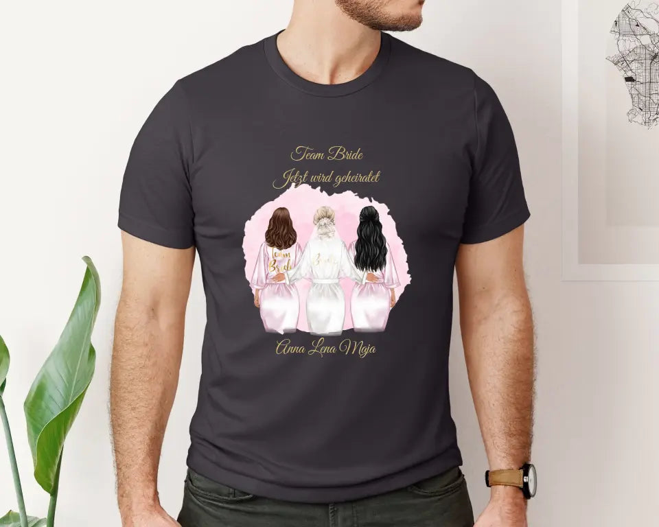 Braut & Freundinnen T-Shirt (2-5 Personen)