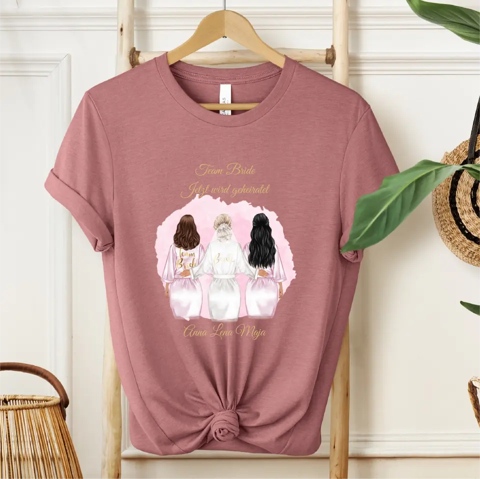 Braut & Freundinnen T-Shirt (2-5 Personen)