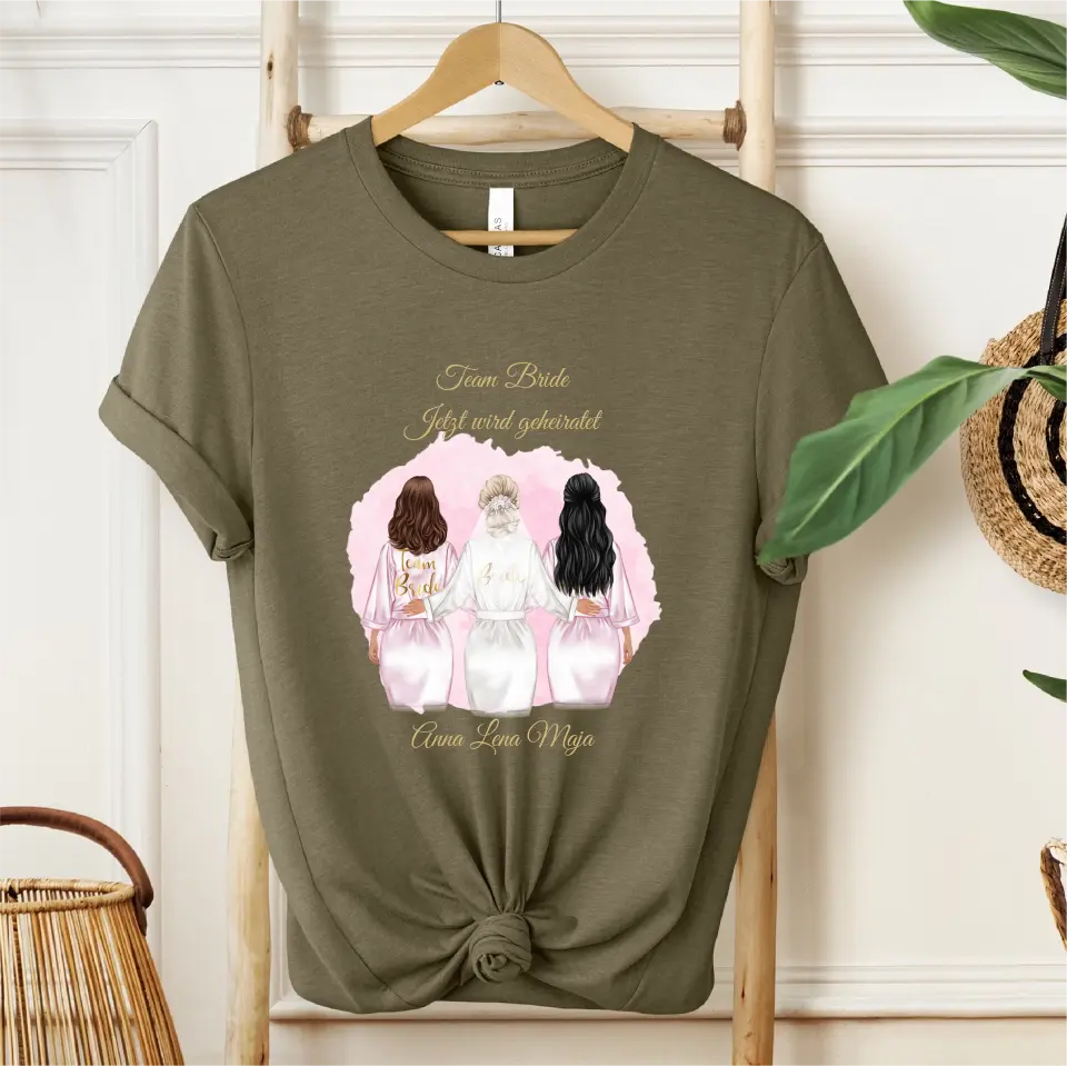 Braut & Freundinnen T-Shirt (2-5 Personen)