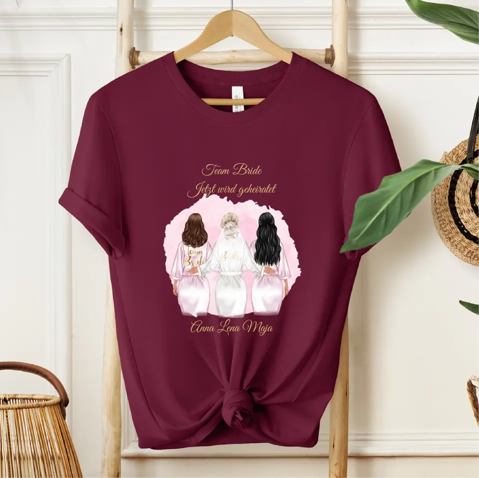 Braut & Freundinnen T-Shirt (2-5 Personen)