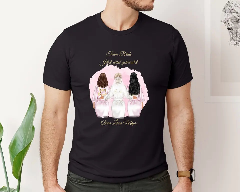 Braut & Freundinnen T-Shirt (2-5 Personen)