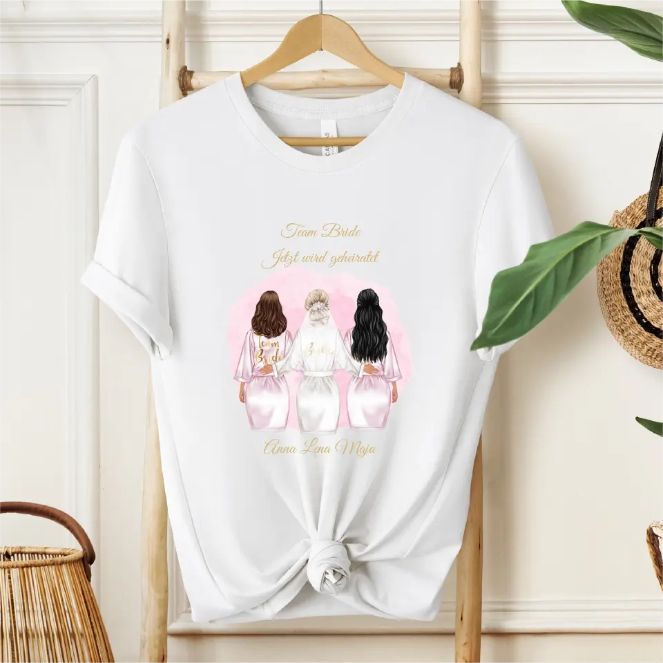 Braut & Freundinnen T-Shirt (2-5 Personen)