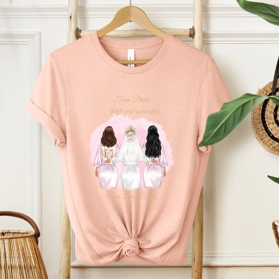 Braut & Freundinnen T-Shirt (2-5 Personen)