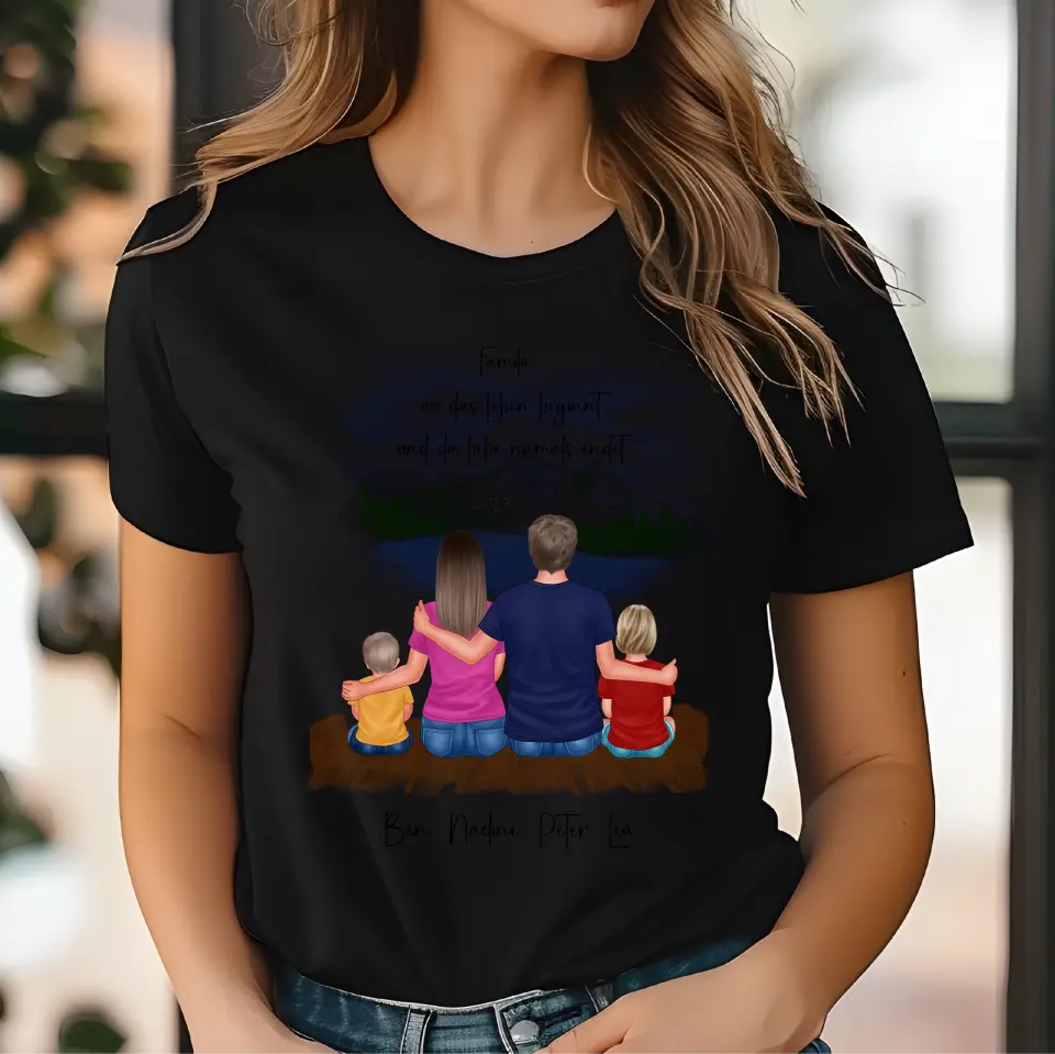 Familien 3-5 Personen T-Shirt