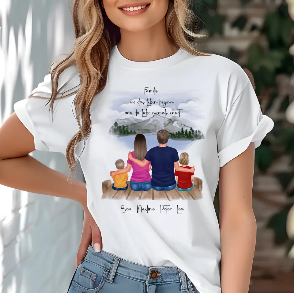 Familien 3-5 Personen T-Shirt