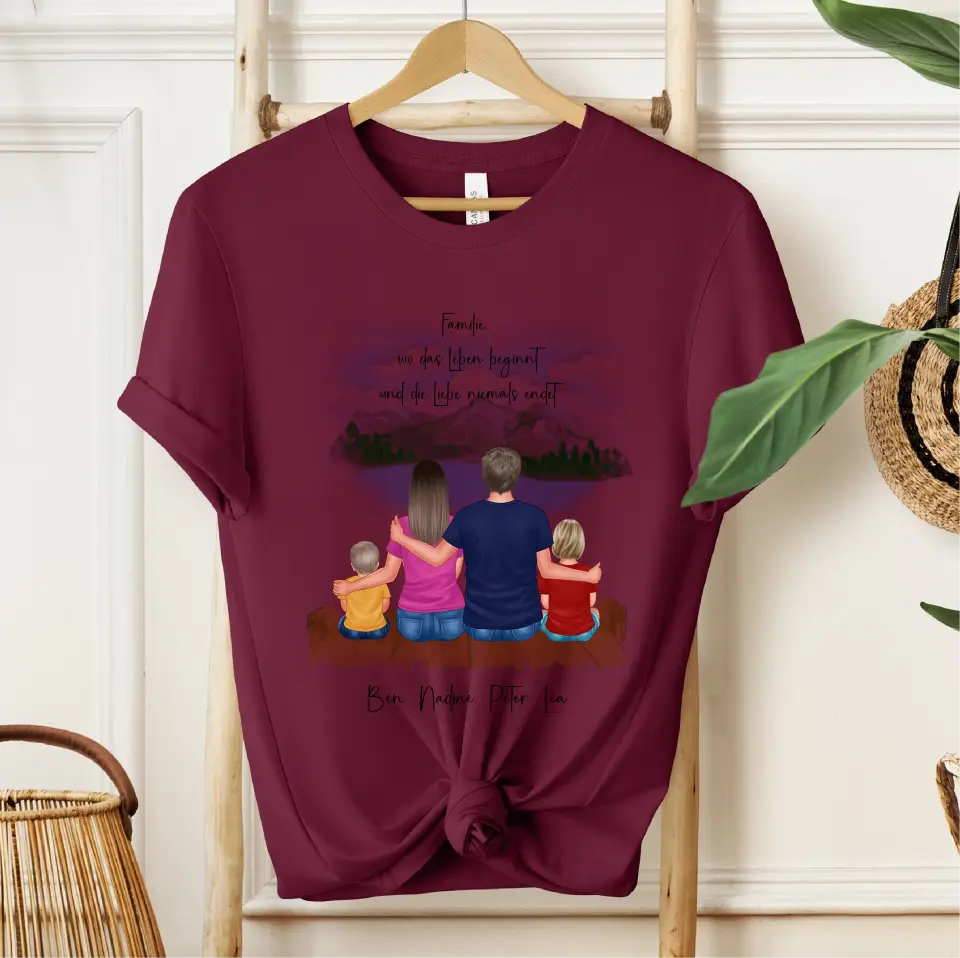 Familien 3-5 Personen T-Shirt